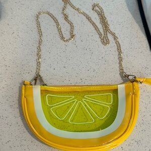 Lemon Slice Yellow Crossbody Bag